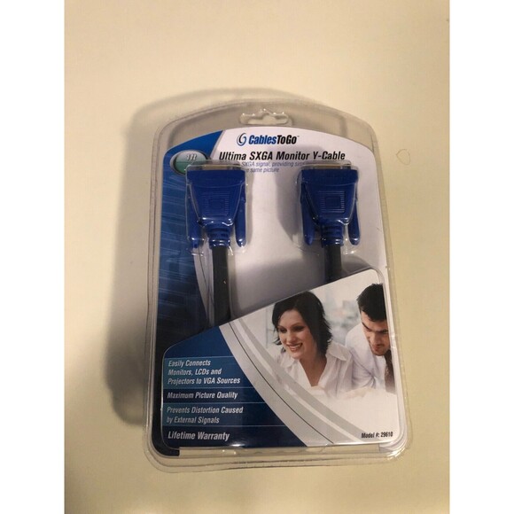 NEW CABLES TO GO ULTIMA SXGA MONITOR Y CABLE 29610 - Picture 1 of 2